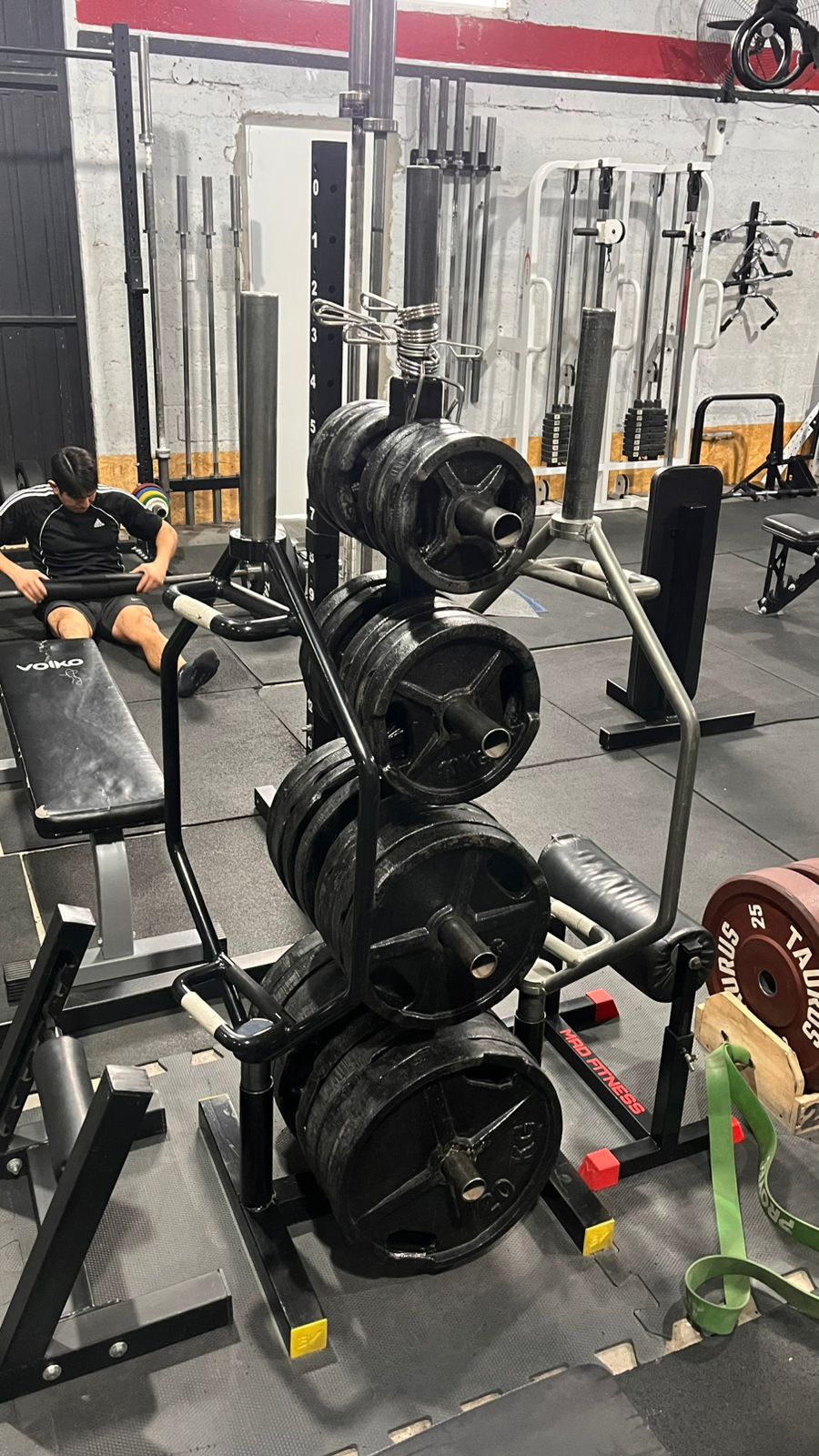 Rack de discos en Fuerza Natural